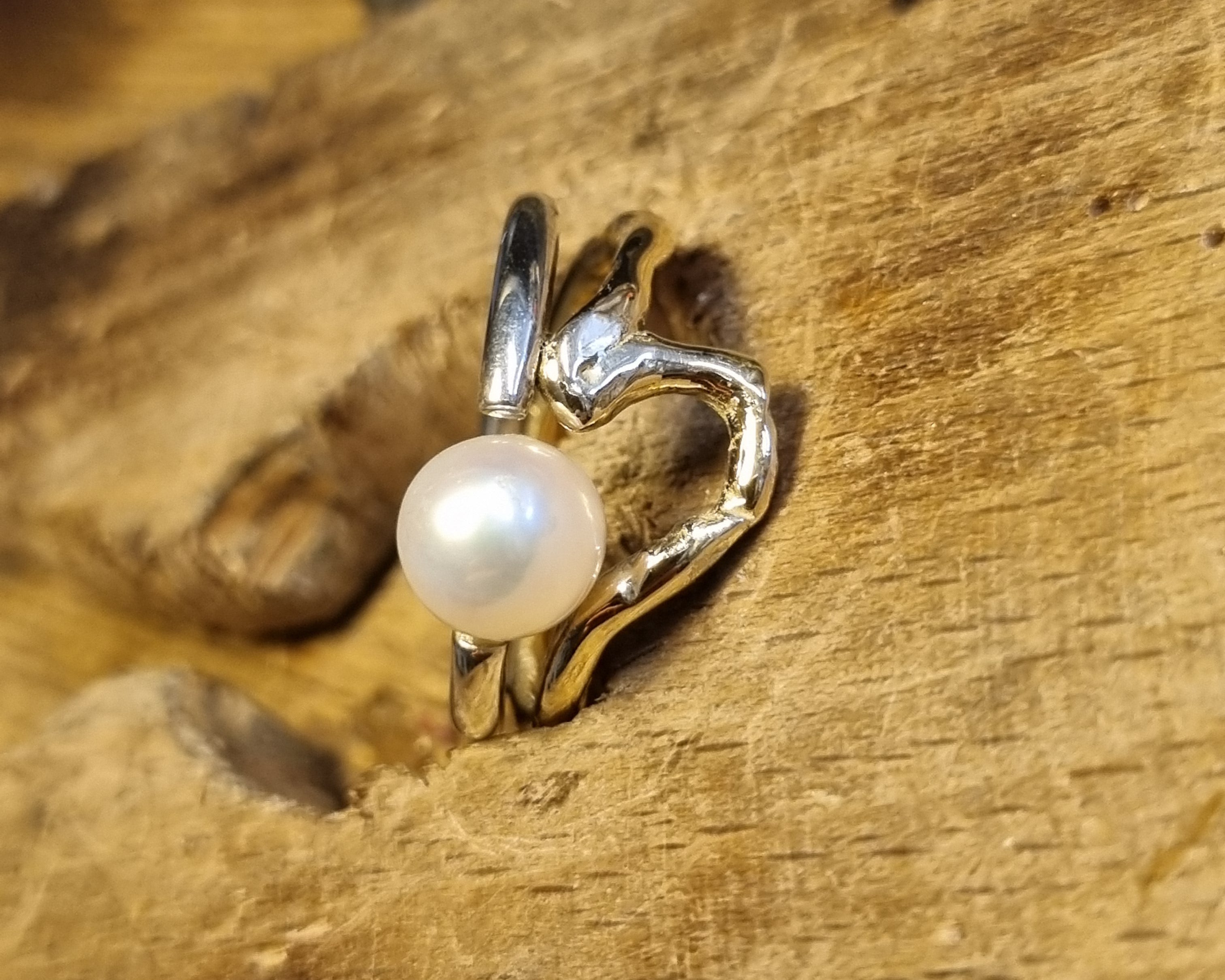 Guld og sølv ring