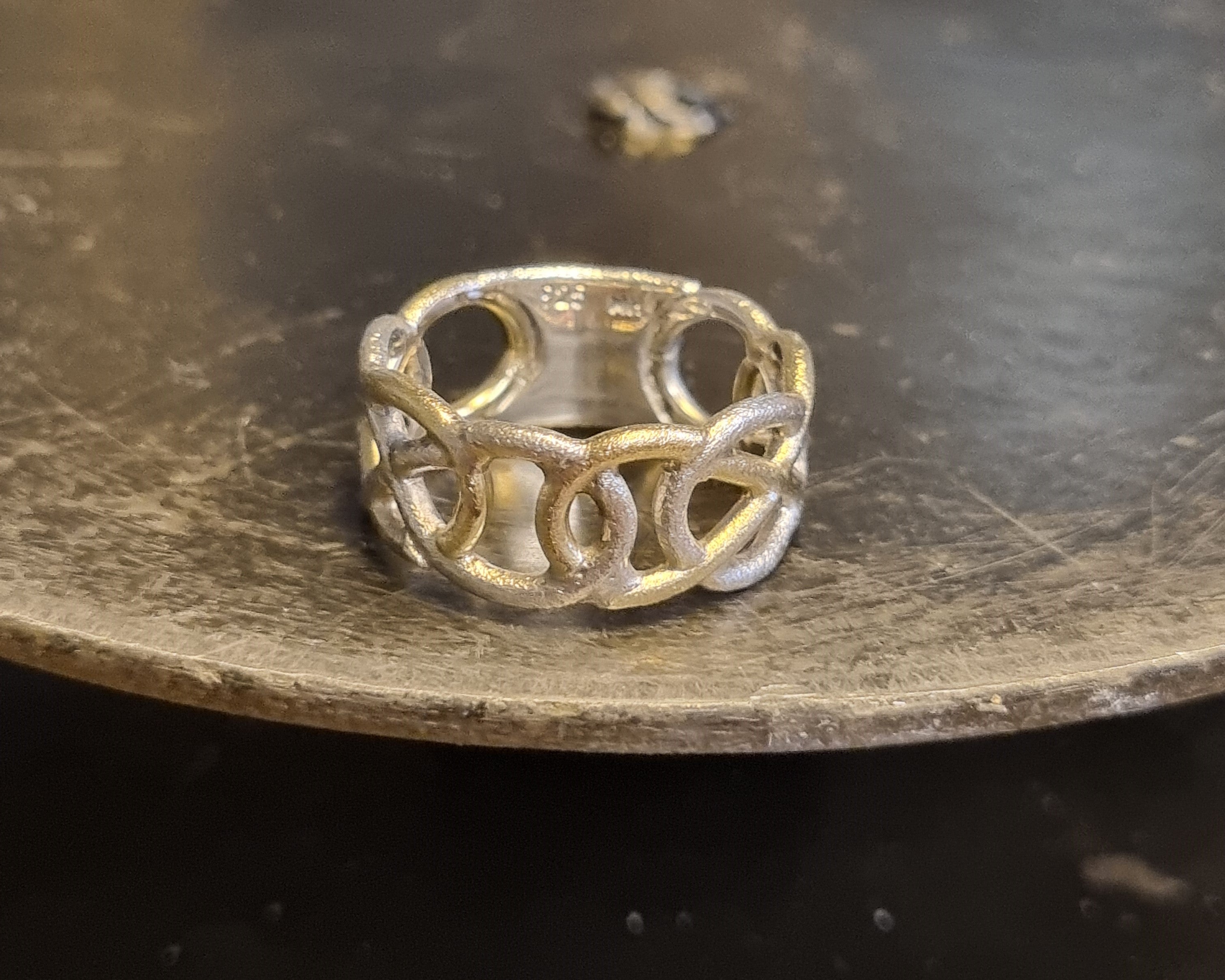Guld og sølv ring