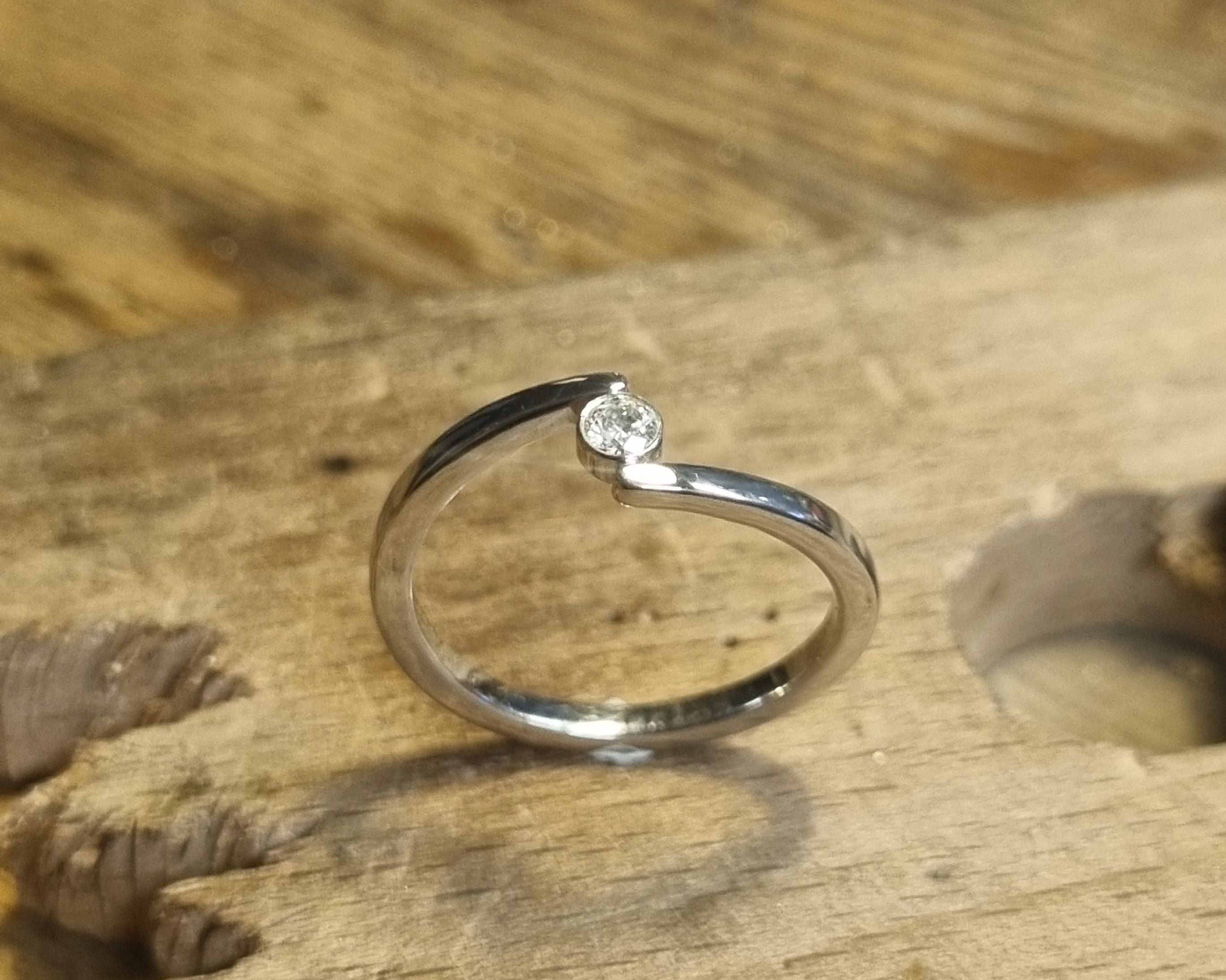 Hvidgulds ring